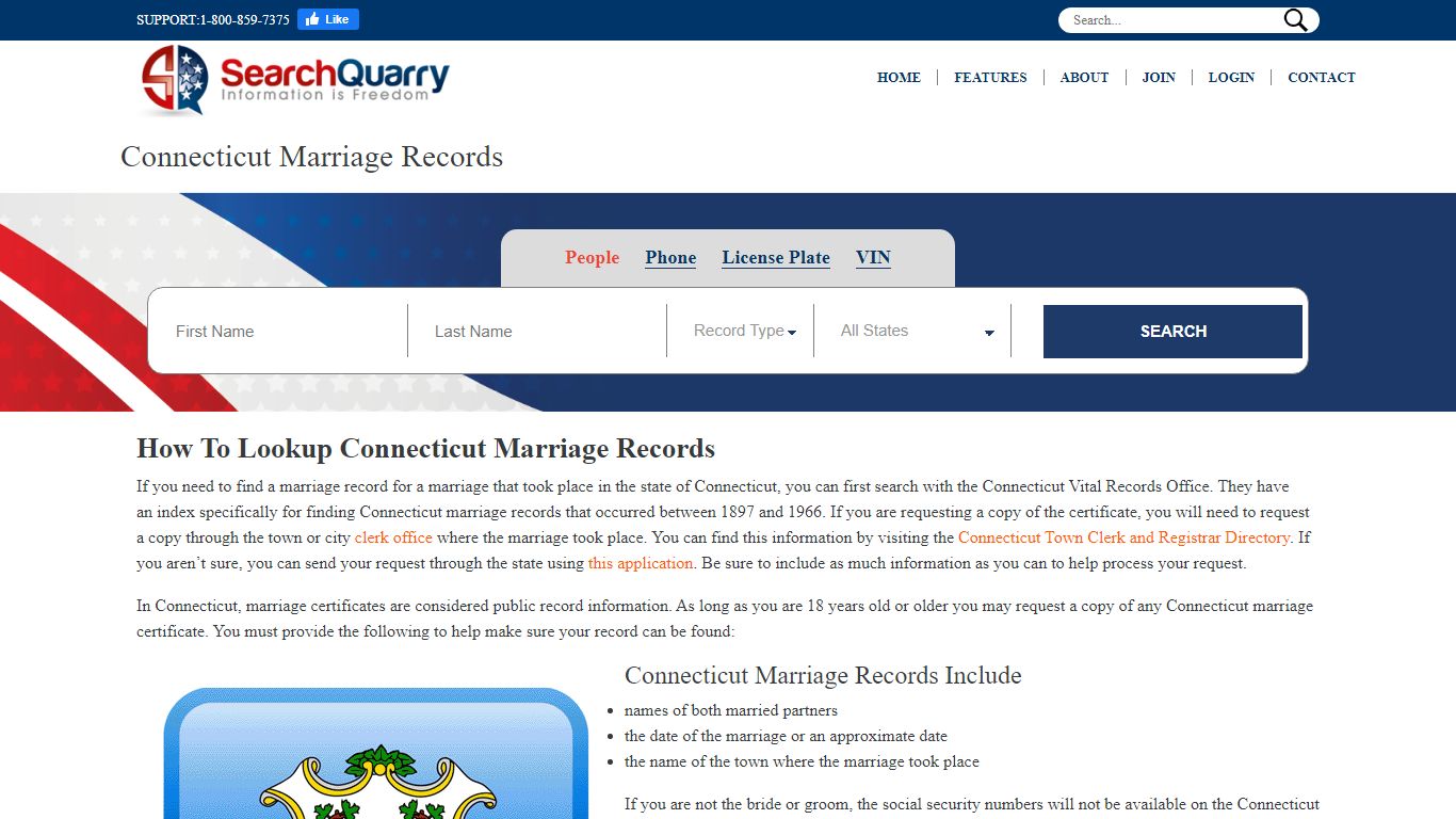 Free Connecticut Marriage Records Search | Enter a Name to ...